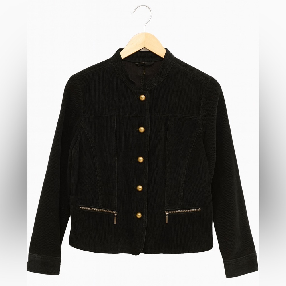 Liz Claiborne Vintage medium women’s corduroy jacket with gold button…